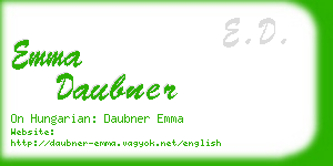 emma daubner business card